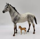 Breyer Horse Toy Figure Lot 6136 Wild Blue & 59974 Stablemate Foal