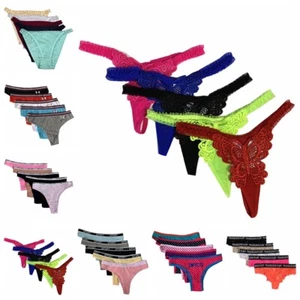 NEW 5 Women Bikini Sexy G-String Thongs T-Back Panties Hipster Underwear Floral - Picture 1 of 18