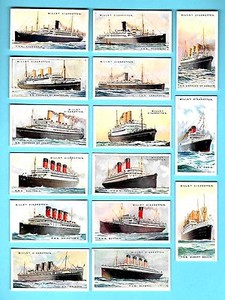 CIGARETTE CARDS.Wills Tobacco.MERCHANT SHIPS OF THE WORLD.(1924)(Full Set of 50)