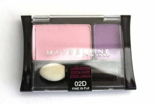 MAYBELLINE EXPERT WEAR EYESHADOW DUO - FINE IN FIJI (02D) PINK PURPLE  - Image 1 of 1