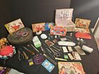 Mixed Lot of Vintage Sewing Supplies baskets Misc