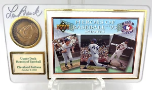 Moneda firmada por Lous Brock Reggie Jackson Salute Heroes of Baseball '93 Upper Deck - Imagen 1 de 6