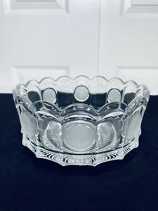 Vintage Fostoria Coin Glass Crystal Bowl Avon Medallion 1977 91st Anniversary - Picture 1 of 14