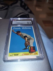 1958 Topps Frank Malzone #260 CSG 3.5 Very Good+ Vintage Boston Red Sox - Picture 1 of 1