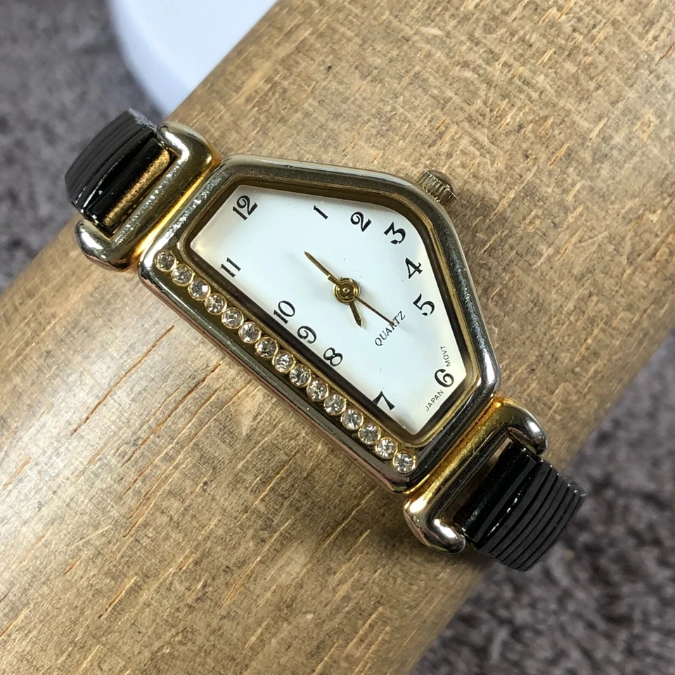 Vintage Collezio Women Half Moon Asymetrical Expandable Band Analog Watch 6 1/4" - Image 1 of 4