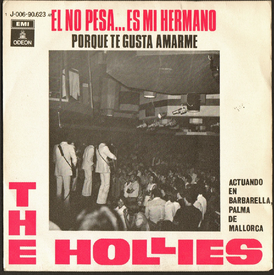 THE HOLLIES- rare 45 with picture sleeve HE AIN'T HEAVY HE'S MY BROTHER Foto 1 de 1