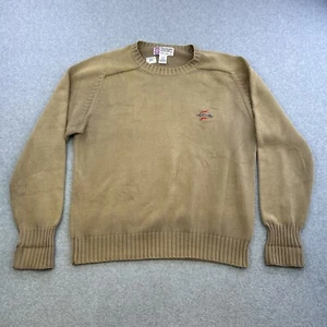 Slazenger Sweater Mens Large Brown Long Sleeve Pullover Golf Casual Adult - Picture 1 of 11