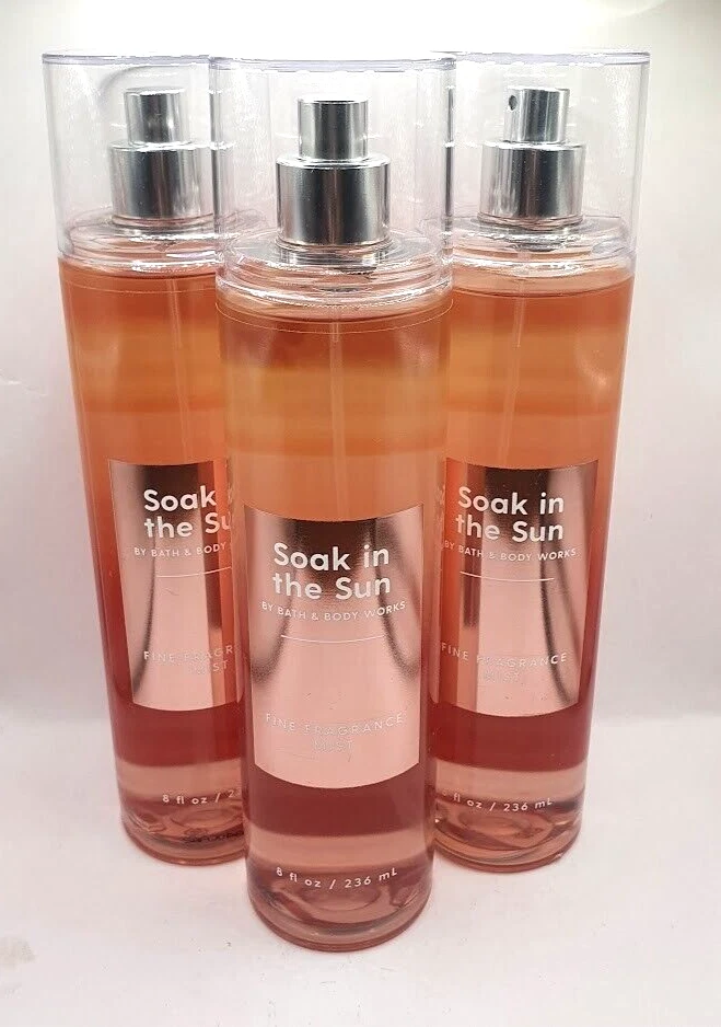 BATH AND BODY WORKS SOAK IN THE SUN BODY MIST 8 FL OZ (SET OF 3) - Image 1 of 1
