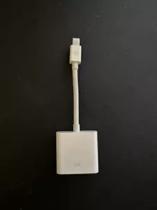 Apple A1305 Thunderbolt Mini Display Port to DVI Cable Monitor Adapter Genuine - Picture 1 of 3