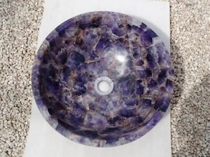 Amethyst Bathroom Sink , Amethyst Powder Room Sink , Epoxy Wash Basin for Office - Picture 1 of 4