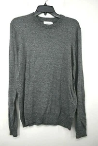 Topman Mens Essential Classic Fit Crewneck Sweater Ribbed Long Sleeves Cotton S - Picture 1 of 7