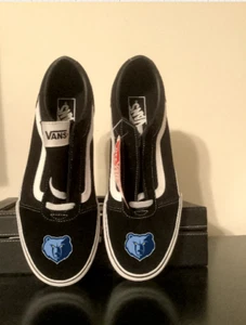Memphis Grizzlies Vans Off The Wall Schuhe Herren 9,5 schwarz Spitze Skateboard Freizeit - Bild 1 von 5
