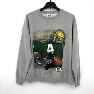 Vintage 1998 Lee Sport Green Bay Packers Favre Graphic Sweatshirt Men’s Size XL - Picture 1 of 11