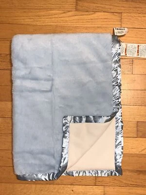 NWOT Gerber Blue Plush Satin Trim Baby Blanket/Lovey - Image 1 of 4