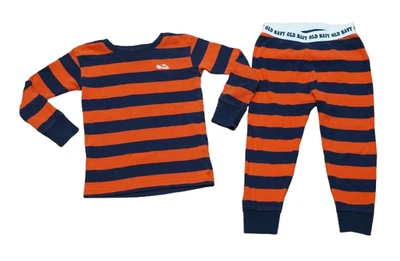 De colección Pijama 2T Niños Antiguo Azul Marino Rayas Coche Logo Ropa de Dormir Conjunto de 2 Piezas Manga Larga Foto 1 de 3