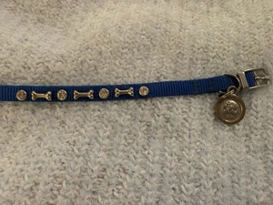 Collare per cani Bond & Co con strass blu taglia S - Foto 1 di 3