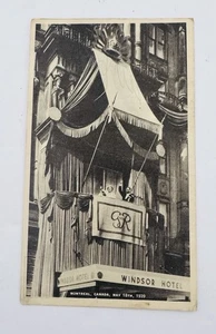 AK King George VI und Queen Elizabeth Windsor Hotel Montreal 18. Mai 1939 - Bild 1 von 2