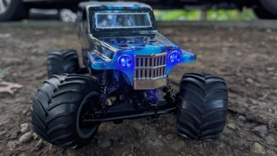 Blue Headlights LED Fit 1/18 Losi Mini LMT 1:18 Scale Monster Truck - Image 1 of 3