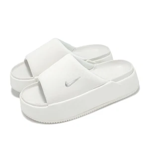 Nike Wmns NK Calm Elevation Sail Metallic Silver Women Slip On Sandal HJ5601-100 - Picture 1 of 8