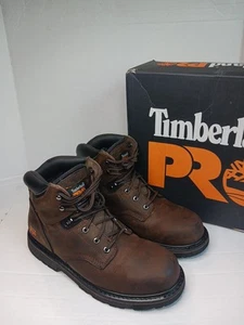 Timberland PRO Uomo Pit Boss 6" Punta Morbida Lavoro Marrone Taglia 10,5W Pericolo Elettrico - Foto 1 di 15