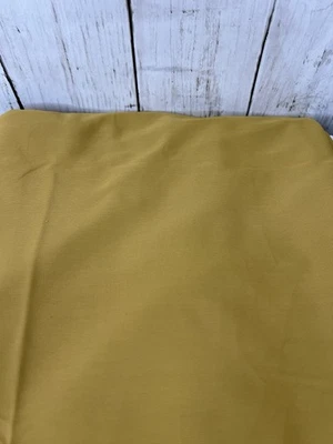 Solid Gold Polyester Fabric Silky 1.5 Yard 68" Wide Unbranded Mid Weight Stretch - Image 1 of 3