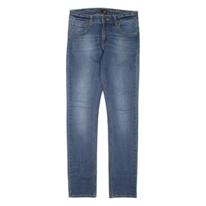 LEE Boys Jeans Blue Regular Straight Stone Wash W28 L32 - Picture 1 of 6