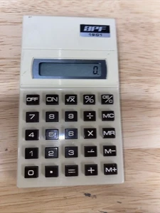 APF Electronics Vintage APF 1901 Calculadora Retro Apagado Automático Marrón - Imagen 1 de 3