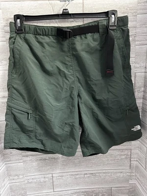 Pantalones Cortos de Senderismo The North Face Para Hombre de Nylon Carga Verde Talla M Cinturón Incorporado Foto 1 de 4