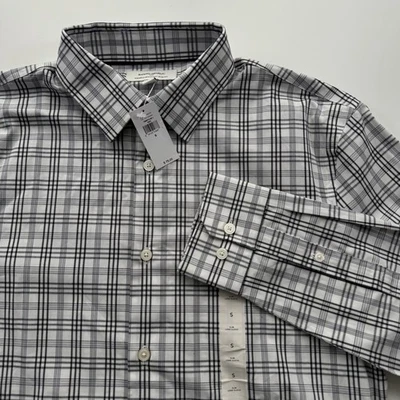 BANANA REPUBLIC Wrinkle Resistant Slim Fit Button Up Dress Shirt Mens Small NWT - Image 1 of 4