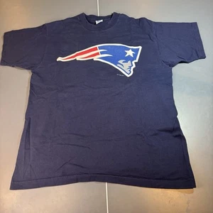 Vintage New England Patriots Salem Tag 1997 Single Stitch Salem T-Shirt XL Navy - Bild 1 von 8
