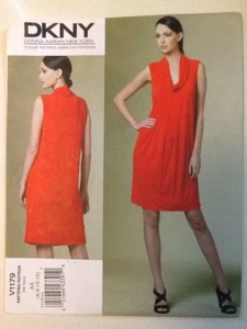 Vogue American Designer DKNY Uncut Dress Pattern V1179, Size 6-12 - Picture 1 of 1