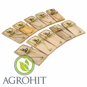 Mäusefalle 10 Stück Mäuse Falle Holz Holzfalle Maus Mäuse Mausefalle Holz - Bild 1 von 3