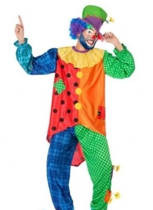 Herren Faschingskostüm kunterbunter Clown Gr. M/L Zirkus Clownskostüm Show Party - Bild 1 von 3