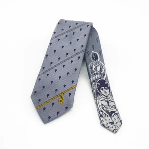Anime JoJo's Bizarre Adventure Stone Ocean Necktie navy gray Bruno Bucciarati - Picture 1 of 6