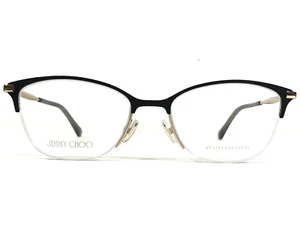 Jimmy Choo Eyeglasses Frames JC300 2M2 Black Gold Sparkly Crystals 52-18-145 - Picture 1 of 12