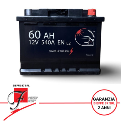 Batteria Auto 60Ah EFB 600A Per Start & Stop - Compatibile Con Fiat, Alfa Romeo, Lancia, Jeep - Foto 2