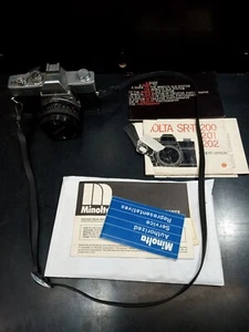 Minolta SRT 200 w/50mm lense strap Manual Untested - Picture 1 of 12