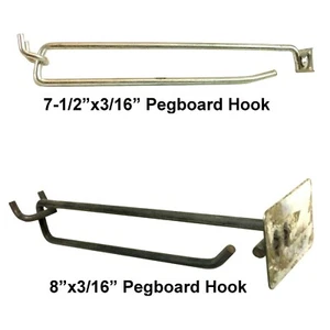 Gancho Pegboad galvanizado con etiqueta de precio montaña, usado - Imagen 1 de 8