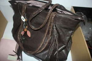 Radley Large Brown Leather "Rossitter" Hobo Shoulder Tote/Charms/Dust Bag/Ex con - Picture 1 of 14