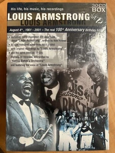 LOUIS ARMSTRONG His Life, His Music His Recordings 1923-50 NEW 30 CDs + Book - Imagen 1 de 1