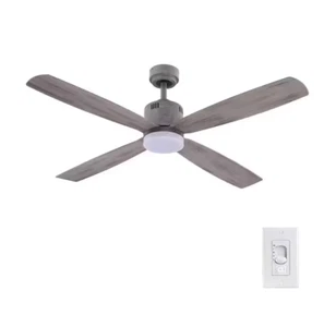 Home Decorators Kitteridge 52 in. LED Indoor Greywood Ceiling Fan w/ Light Kit - Picture 1 of 4