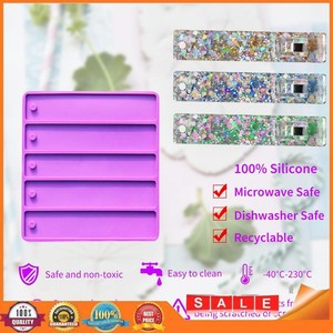 Credit Card Puller Silicone Molds Set DIY Keychain Card Picker Bookmark Mould