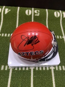 JOE GIBBS SIGNED SAN DIEGO STATE MINI HELMET WASHINGTON REDSKINS HOF - Picture 1 of 2