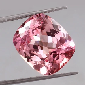AAA Ceilán Padparadscha Zafiro Cojín Suelto Piedras Preciosas Joyería Genuina 29.40 Ct - Imagen 1 de 4