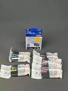 Brother LC103CL XL Cyan Yellow 3 Magenta 2 Black Cartridges Genuine - Picture 1 of 10