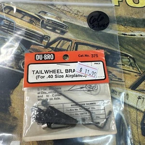 DuBro 375 Airplane Tail Wheel Bracket .40 Size Airplane NewInPack USA Shipped - Picture 1 of 8