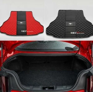 Car Trunk Mats For Ford Mustang 2005-2024 Custom Auto Rear Carpets Waterproof - Picture 1 of 15