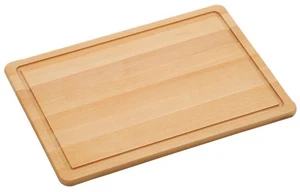 Kesper Schneidebrett Servierbrett Buche 38 x 28 x 1,5 cm Buffetplatte 85111