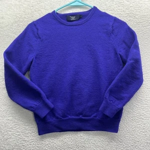 Jcrew Sweater Women Small Blue Merino Wool Warm Outdoor Active Chore Preppy Fit - Picture 1 of 15