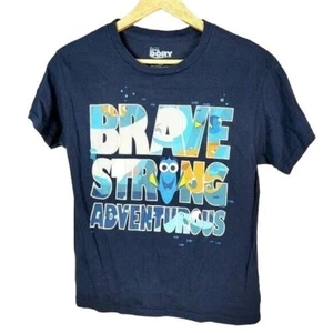 Disney Pixar Finding Nemo T Shirt Blue Med Short Sleeve Brave Strong Adventurous - Picture 1 of 4